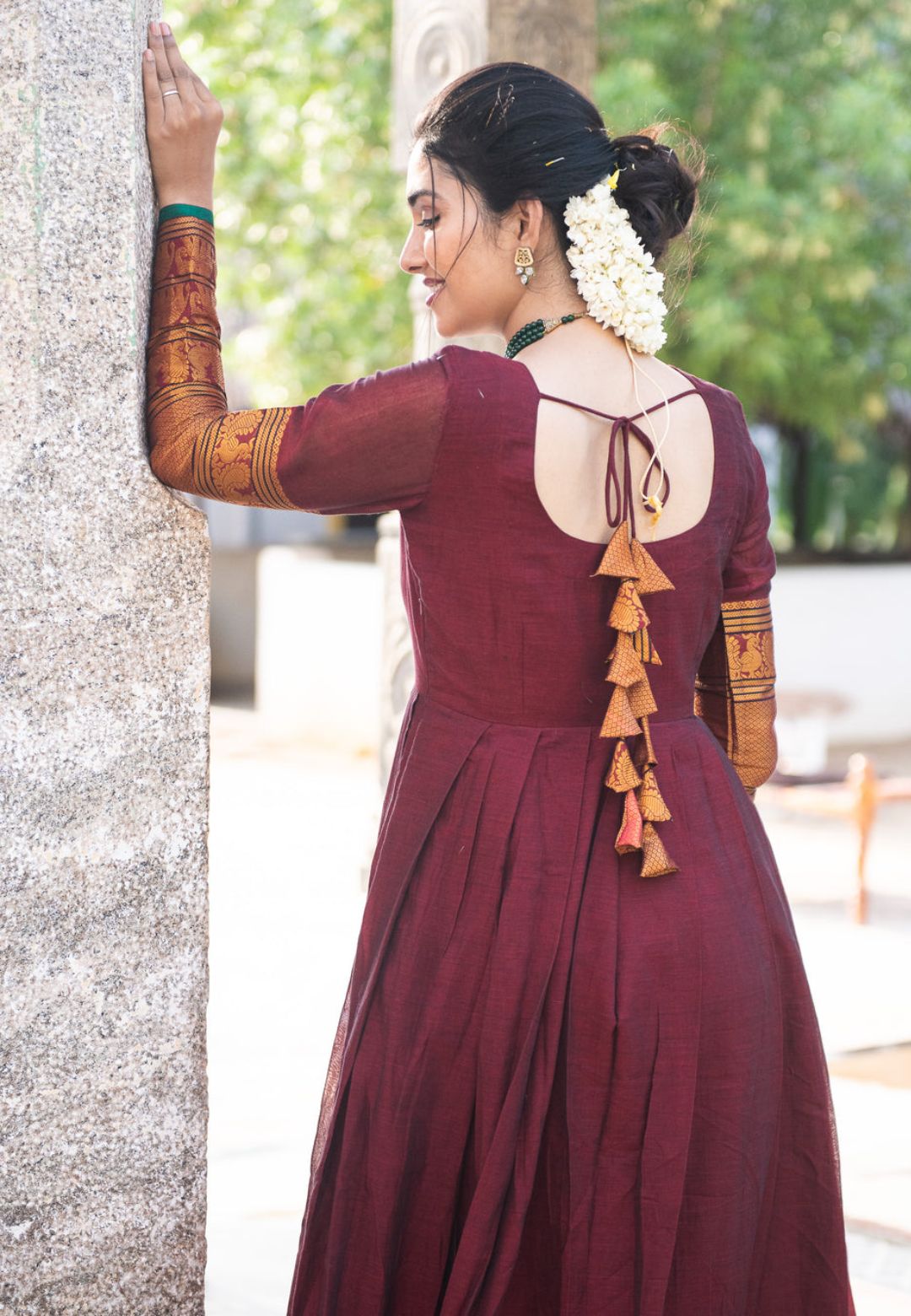 Pin by Shivani on Sumathi | Long gown design, Long dress design, Back dress  design